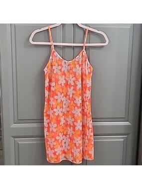 RIPPLES HAWAIIAN PRINT SHEER BATHING SUIT COVER UP SIZE MEDIUM